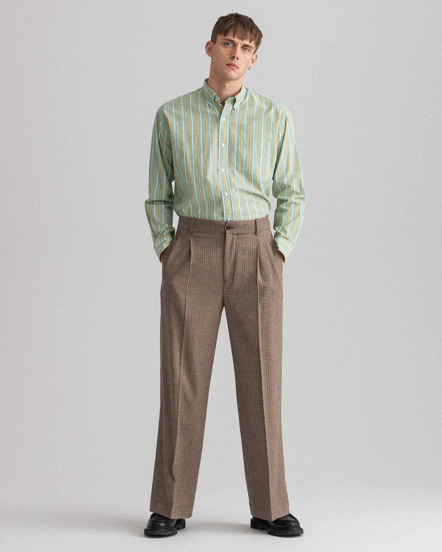 Relaxed fit ‑mitoitettu fil-&agrave;-fil-kankainen paita