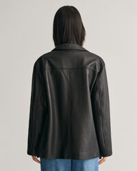 Bleiserimallinen nahkatakki