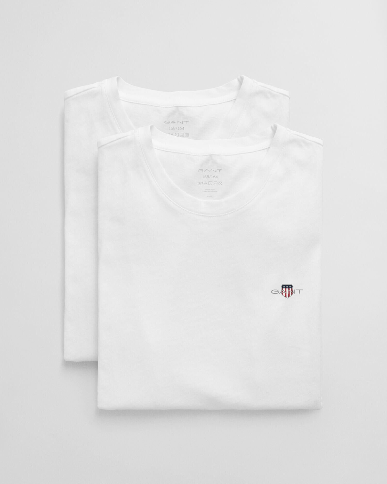 Teens-malliston t‑paidat, pyöreä pääntie (2 kpl)