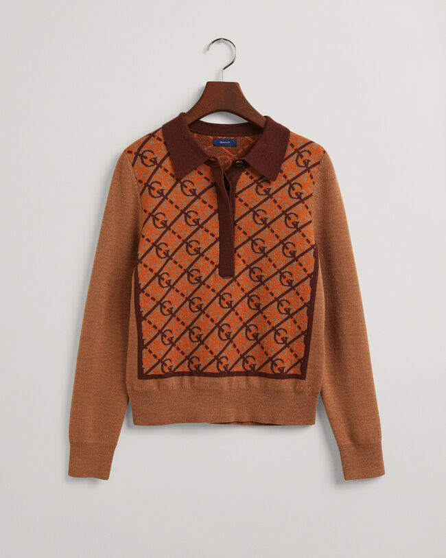 G‑kuvioitu paita kauluksella