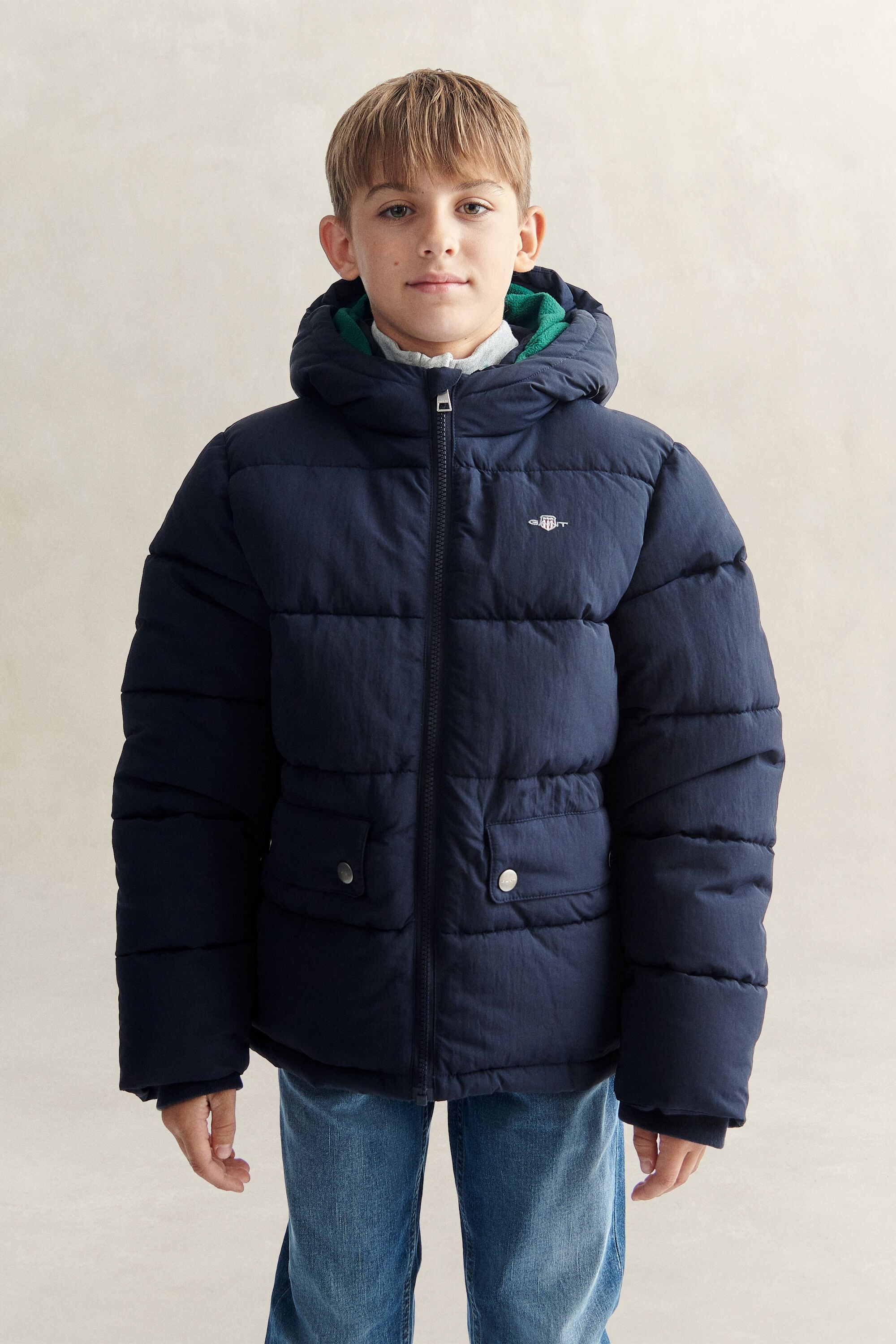 Teen Boys ‑malliston Baffle-takki