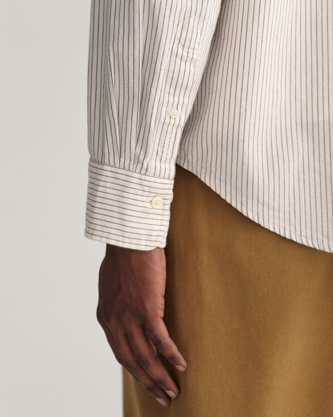 Relaxed&nbsp;fit ‑mitoitettu raidallinen Archive-oxford-paita