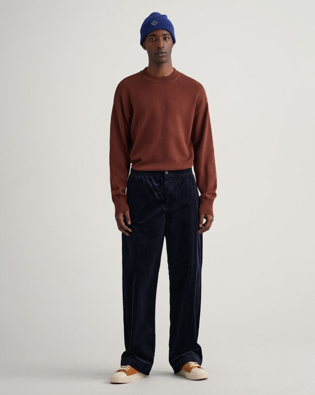 Supima-puuvillaneulepusero, py&ouml;re&auml; p&auml;&auml;ntie