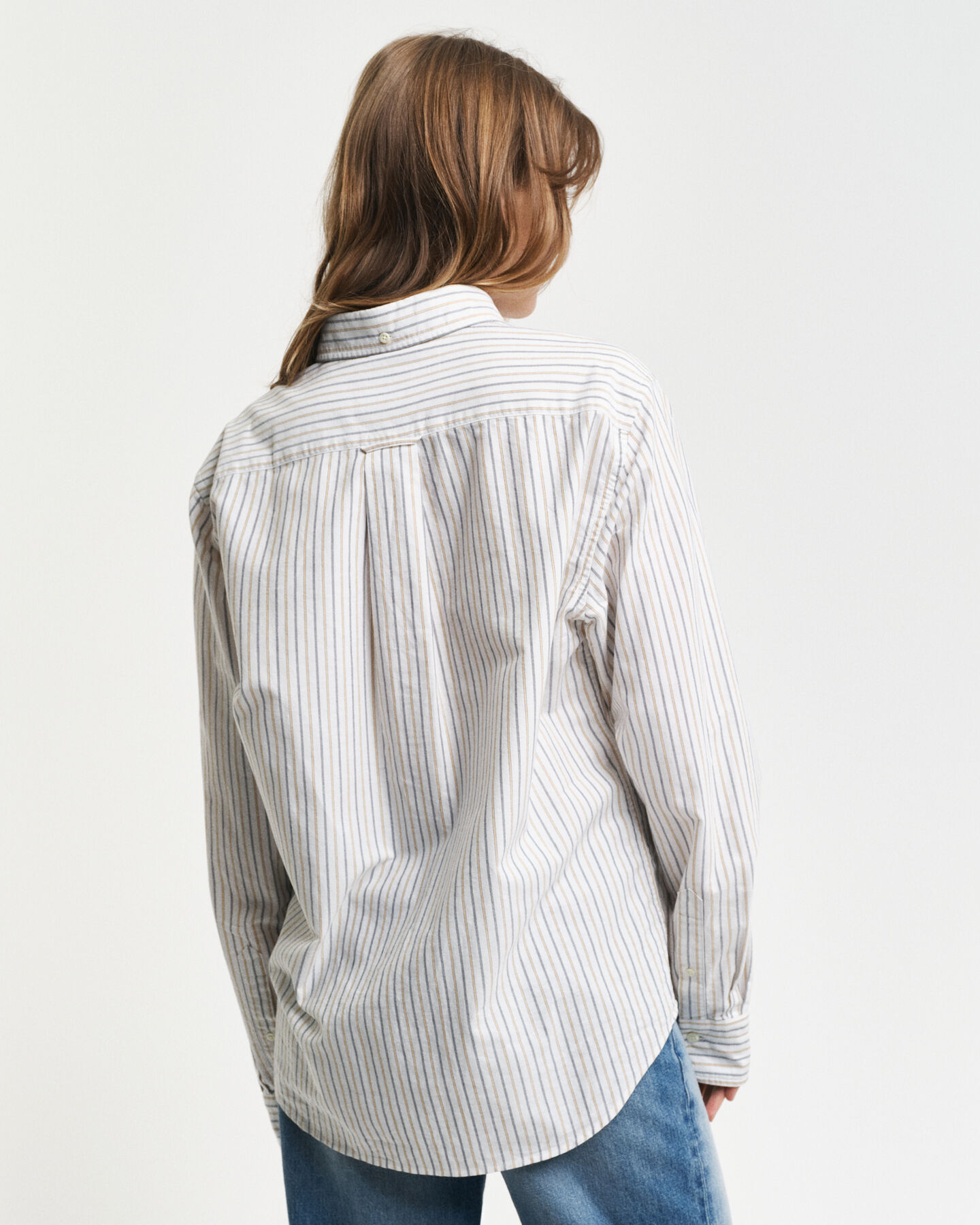 Regular fit ‑mitoitettu raidallinen klassinen oxford-paita