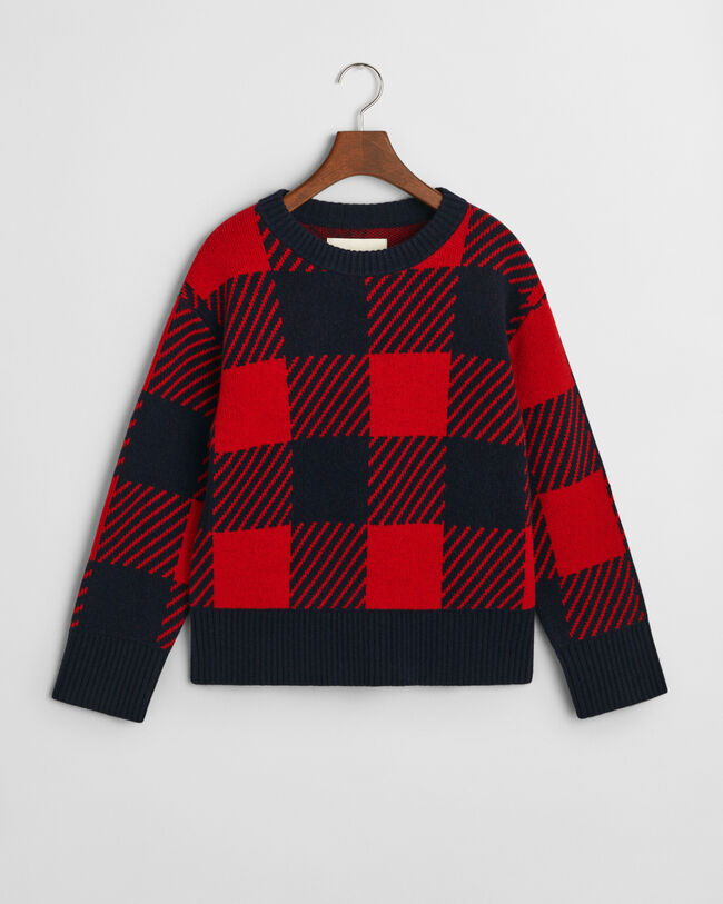 Buffalo Checked ‑neulepusero, py&ouml;re&auml; p&auml;&auml;ntie