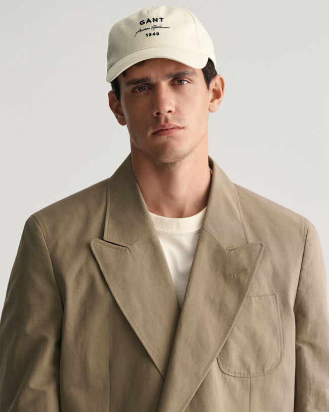 Oversized fit ‑mitoitettu kaksirivinen Safari-bleiseri