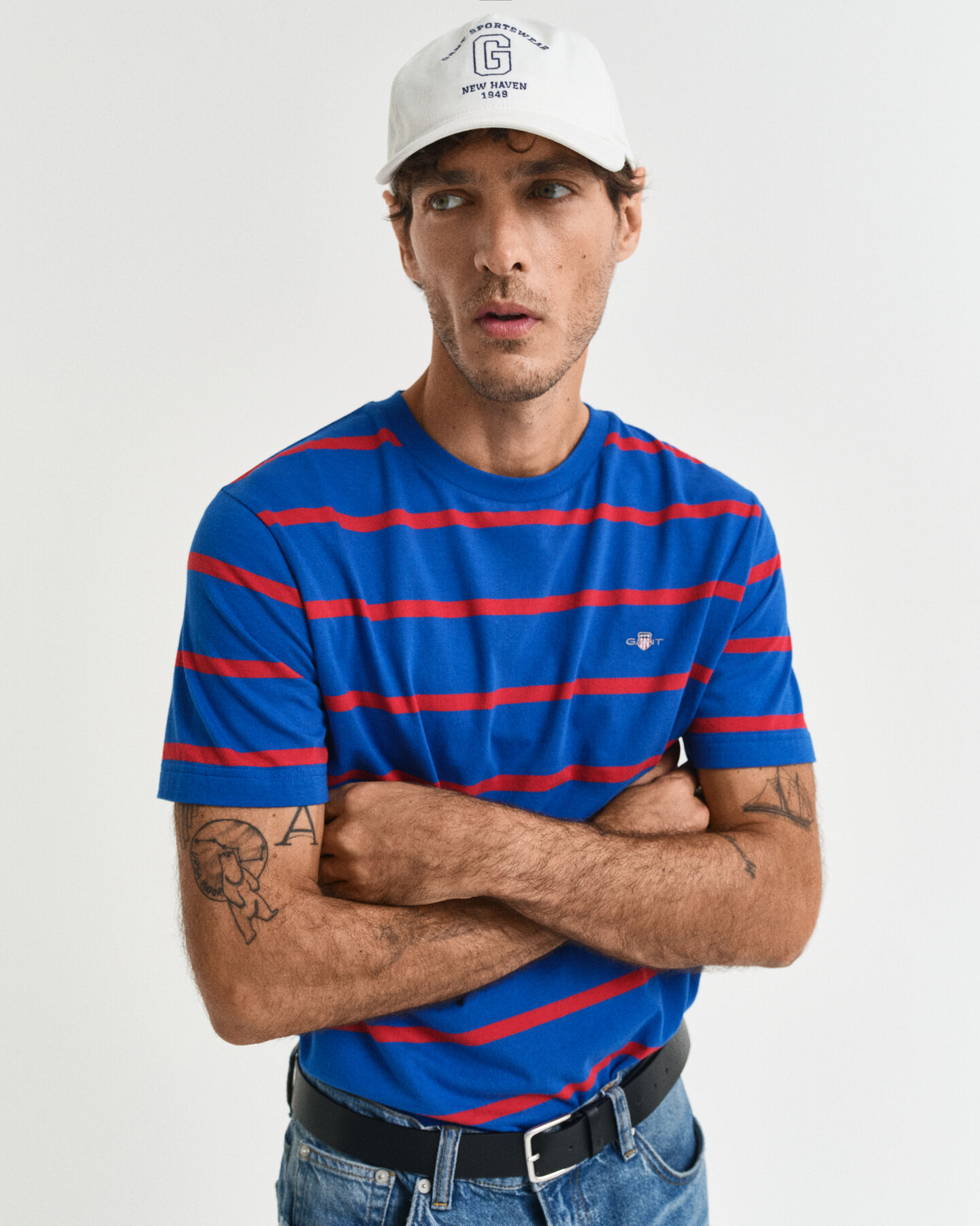 Raidallinen t‑paita