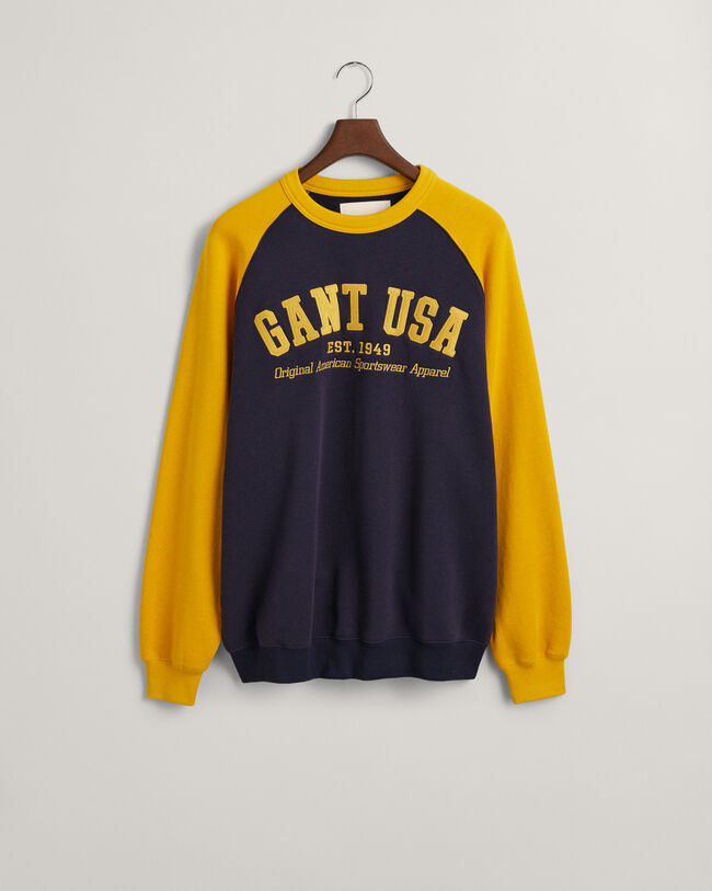 GANT USA ‑collegepaita, jossa pyöreä pääntie
