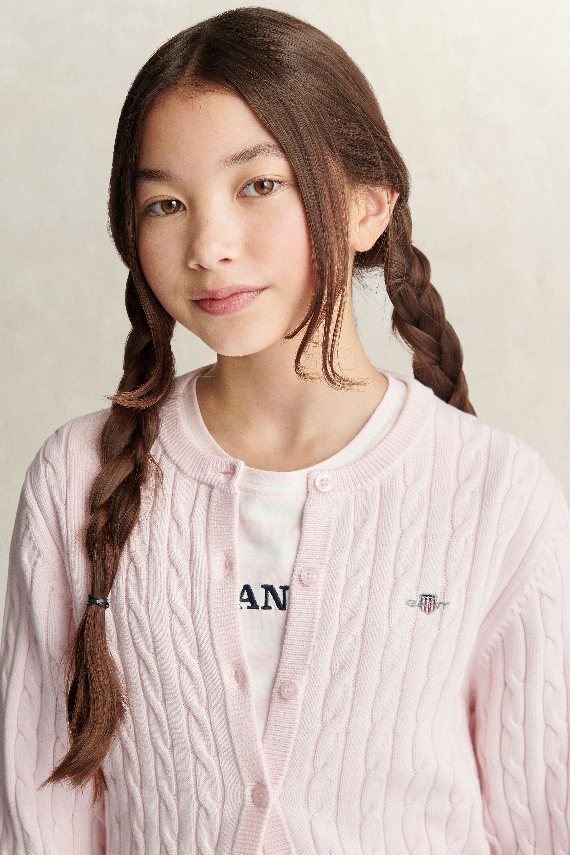 Teen Girls ‑malliston palmikkoneuletakki