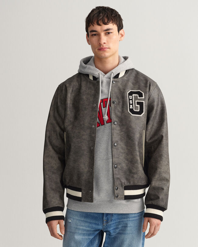 Nahkainen GANT Varsity Jacket