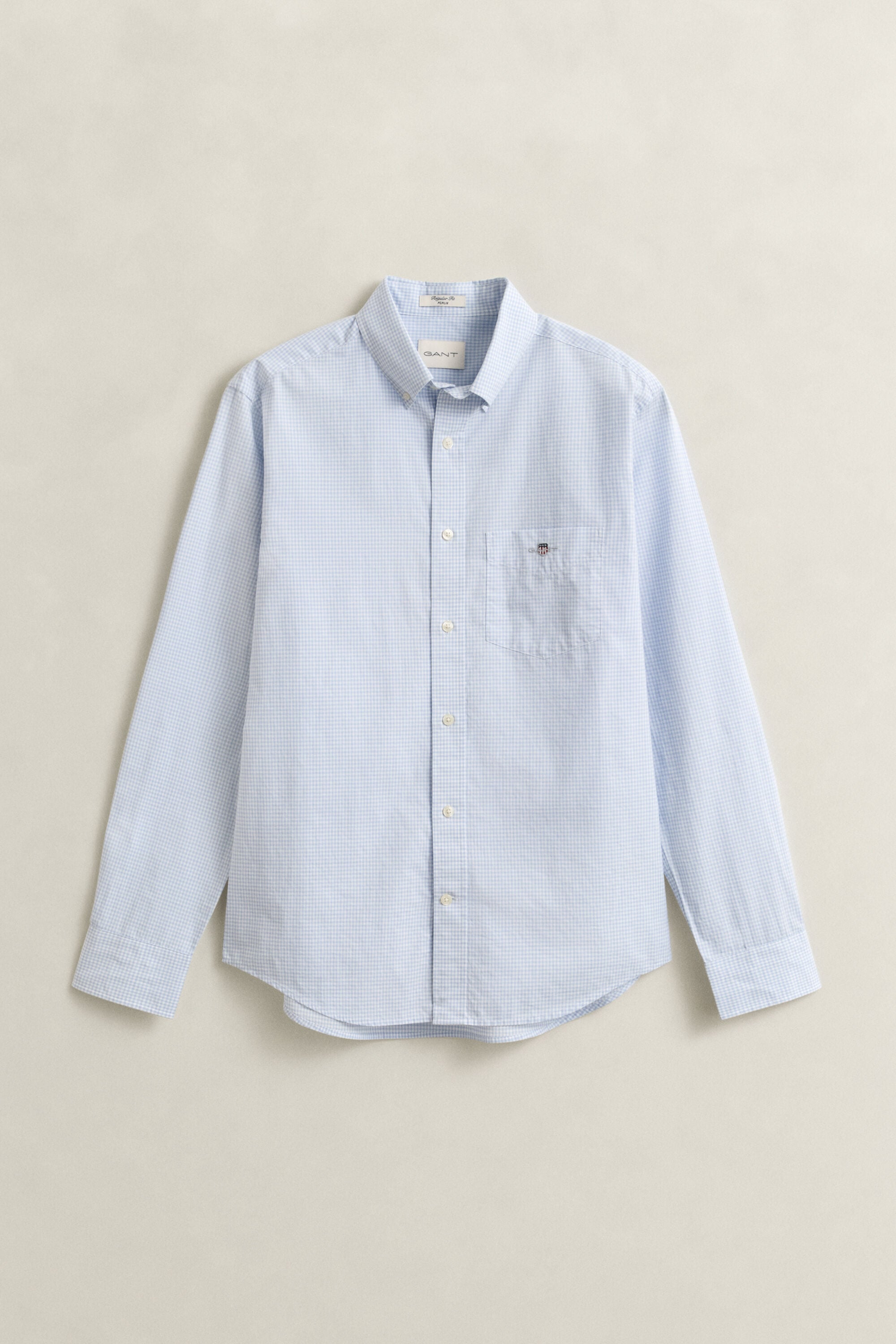 Gingham-ruudullinen Classic-popliinipaita