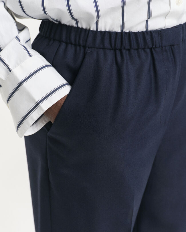 Vetoketjuttomat villasekoitehousut