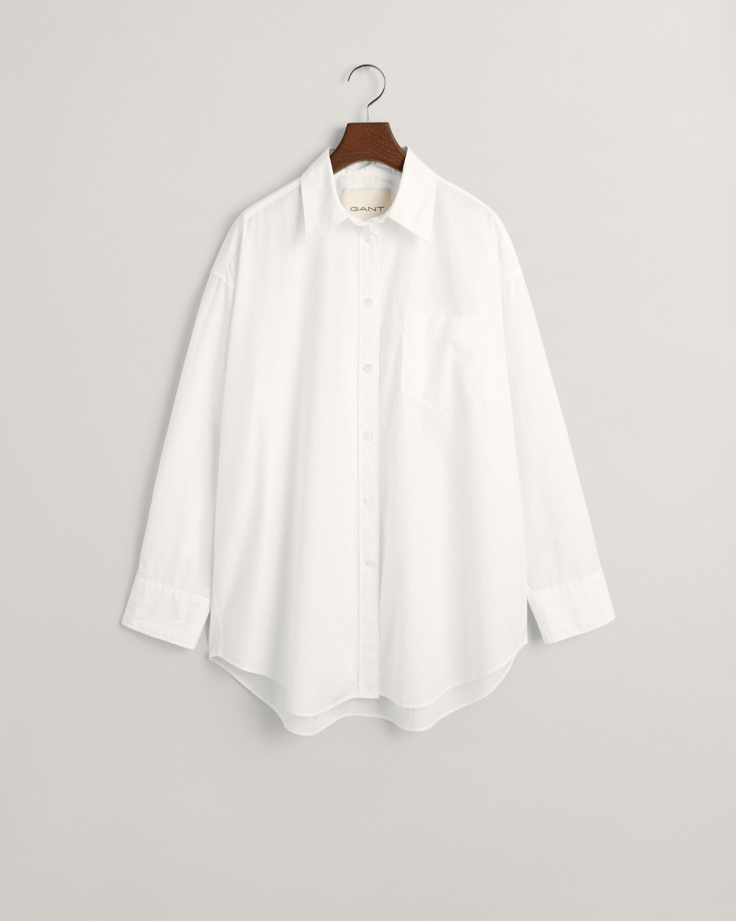 Oversized fit -mitoitettu popliinipaita