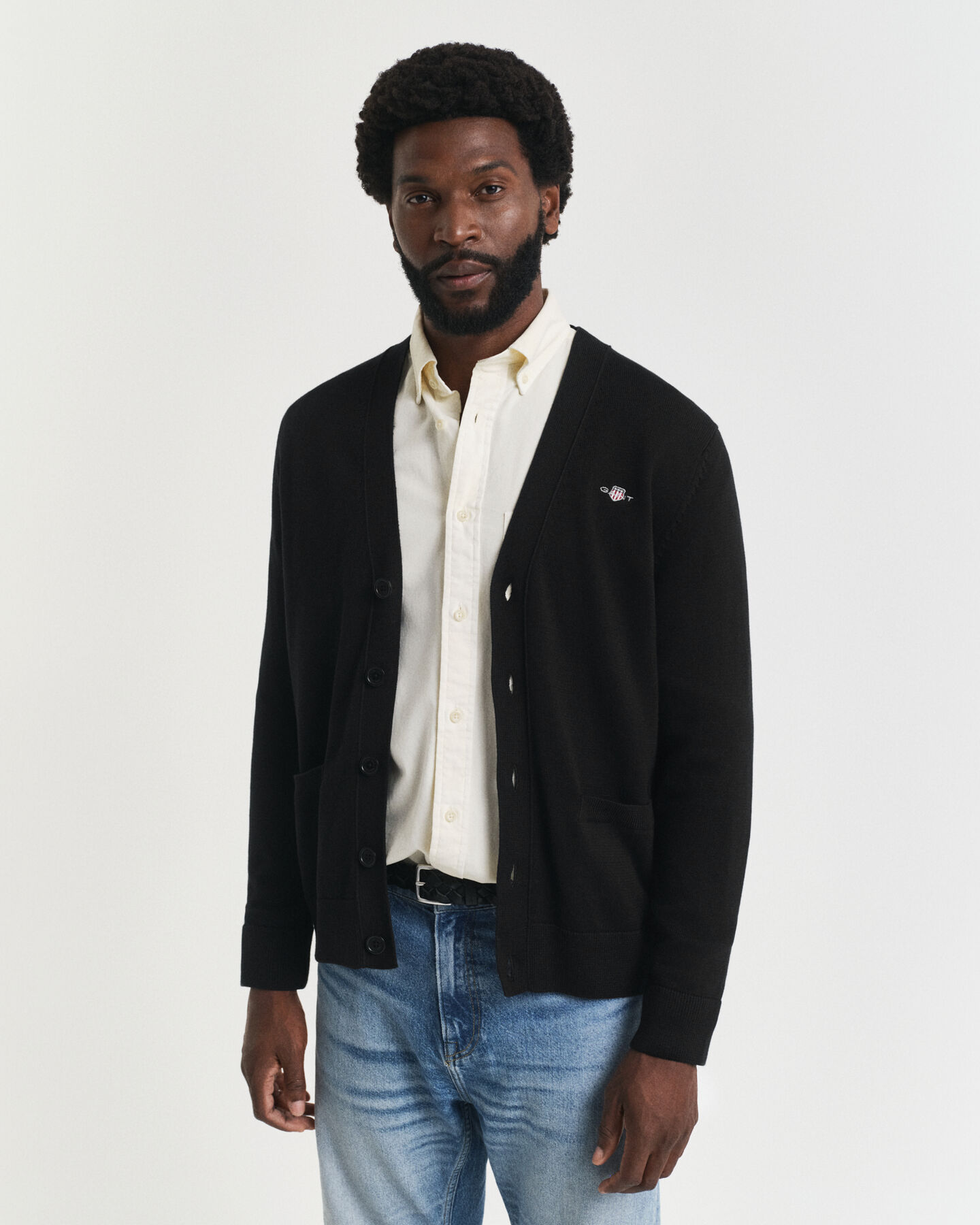 Casual-puuvillaneuletakki