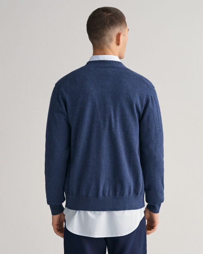 Classic-puuvillaneuletakki v-p&auml;&auml;ntiell&auml;