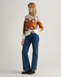 Argyle-neulepusero, py&ouml;re&auml; p&auml;&auml;ntie