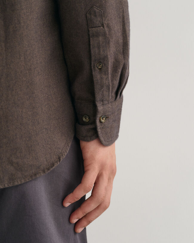 Regular fit ‑mitoitettu kalanruotokuvioinen flanellipaita