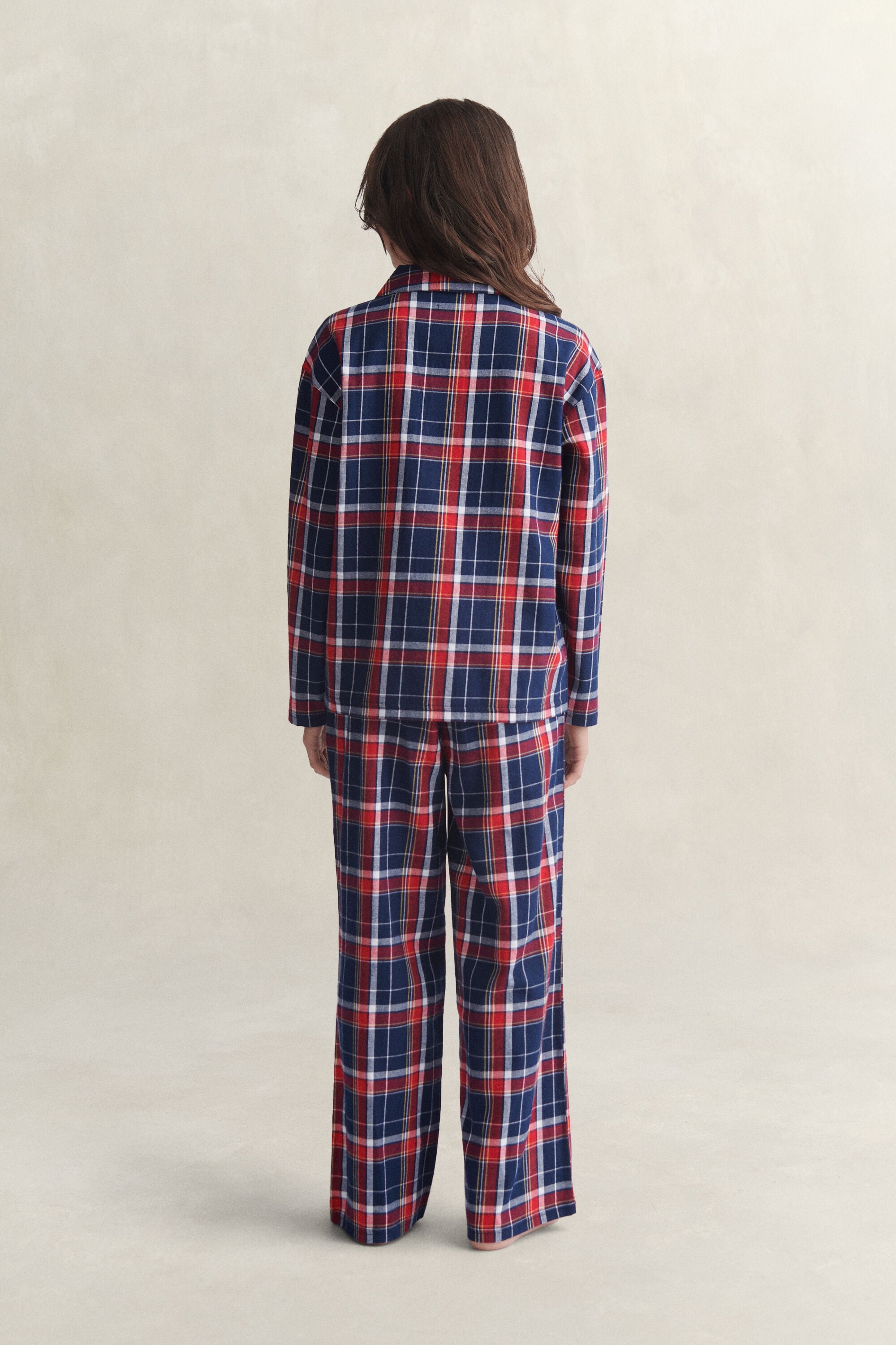 Teens-malliston ruudullinen flanellipyjama
