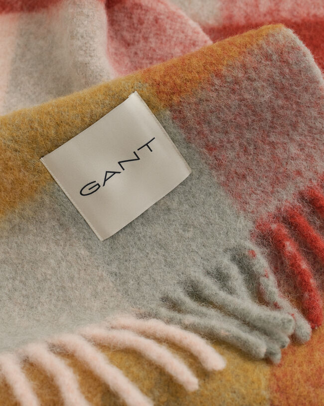 Alpakkavillasekoitteinen ruutuhuivi