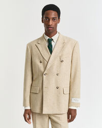 Relaxed fit ‑mitoitettu kalanruotokuvioinen puvuntakki