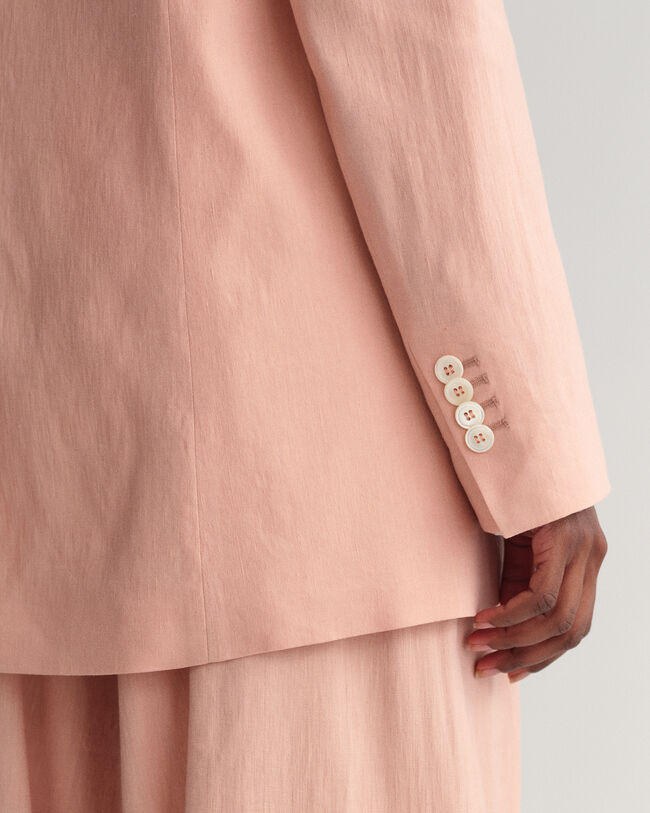 Regular fit ‑mitoitettu joustava pellavableiseri