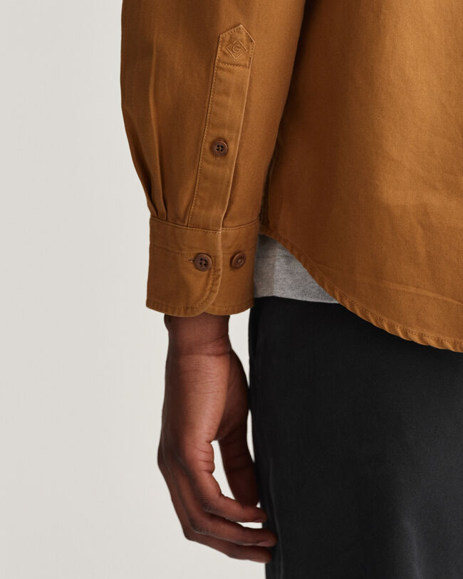 Relaxed fit ‑mitoitettu tvillipaita