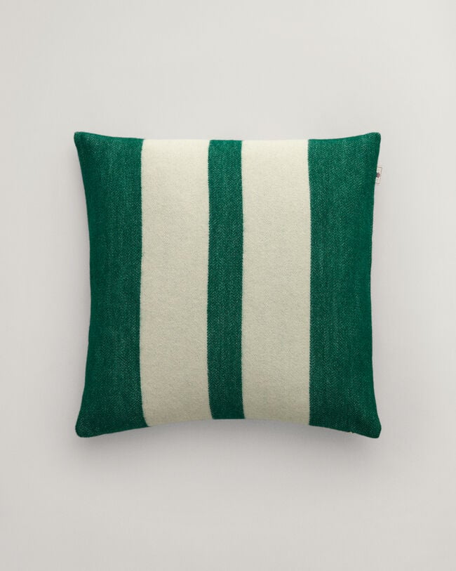 Raidallinen villakankainen tyynynpäällinen