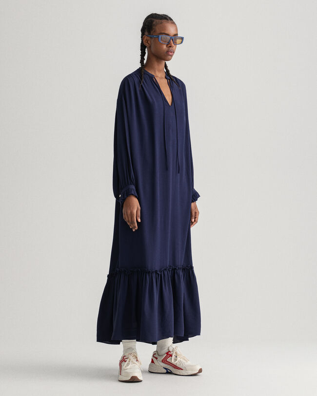 Pään yli sujautettava Wrinkle-mekko