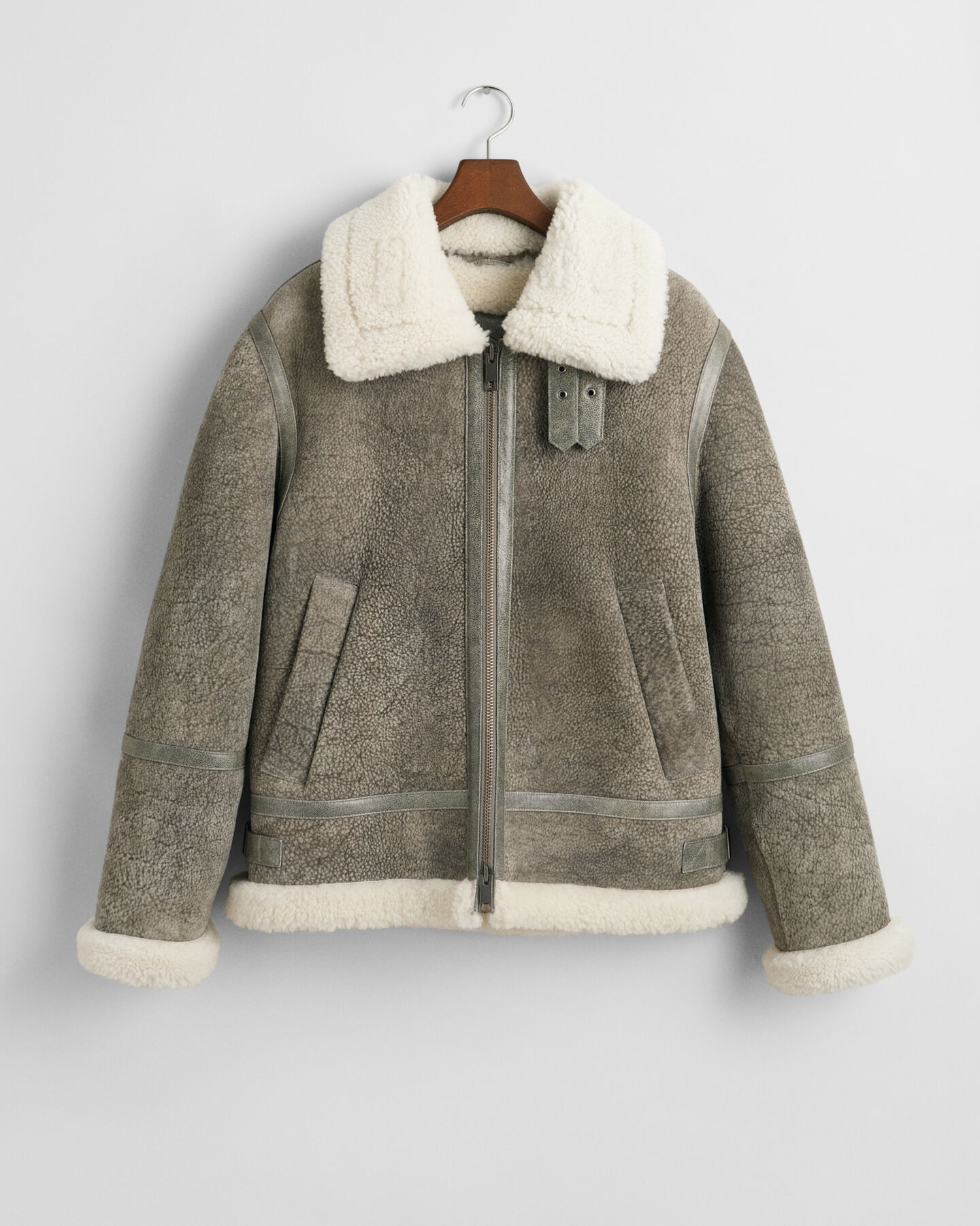 Shearling-takki