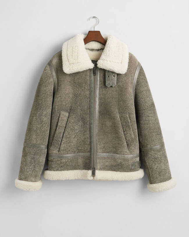Shearling-takki