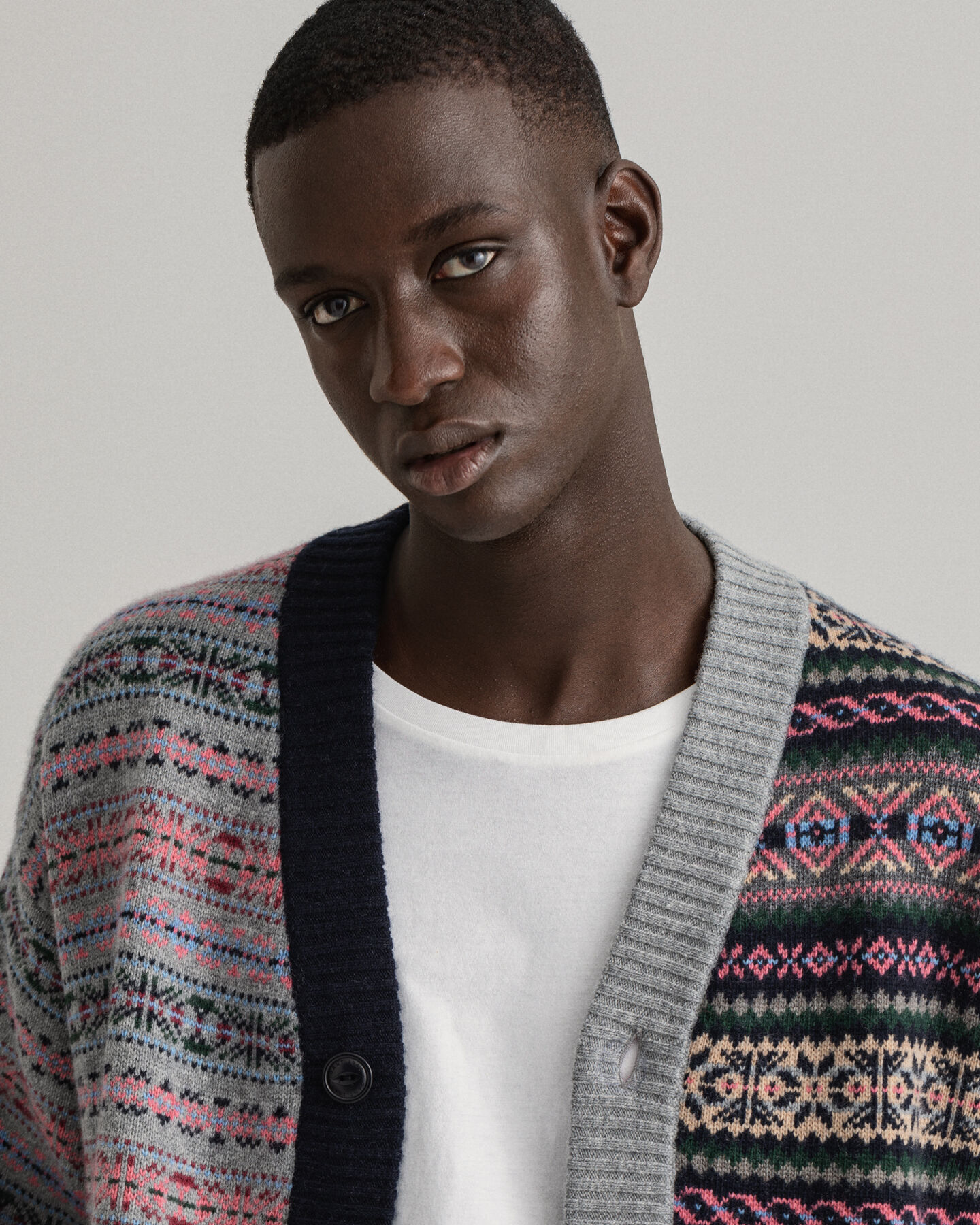 REMAKE fair isle ‑neuletakki