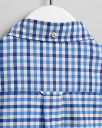 Kaksiv&auml;rinen regular fit ‑mitoitettu, gingham-ruutuinen oxford-paita