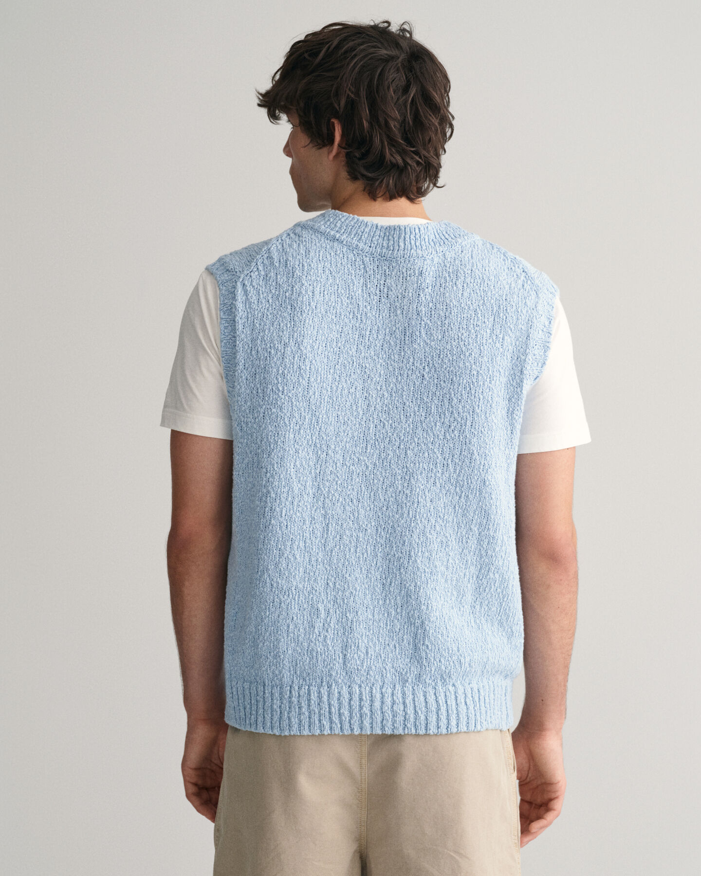 Kohopintainen liivi slubipuuvillaa