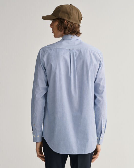 Regular fit ‑mitoitettu pystyraidallinen paita broadcloth-kankaasta