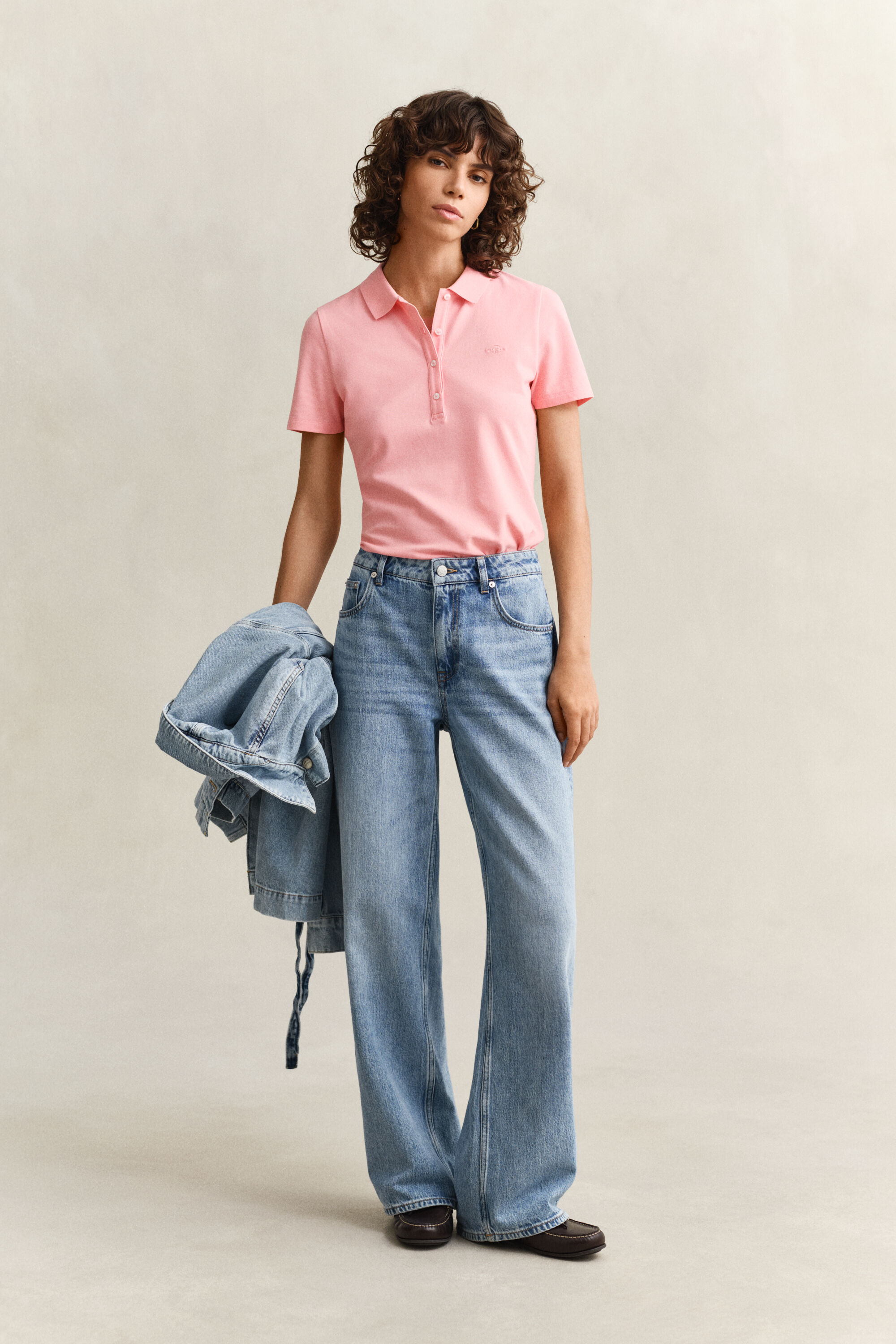 Slim fit ‑mitoitettu pikeepaita