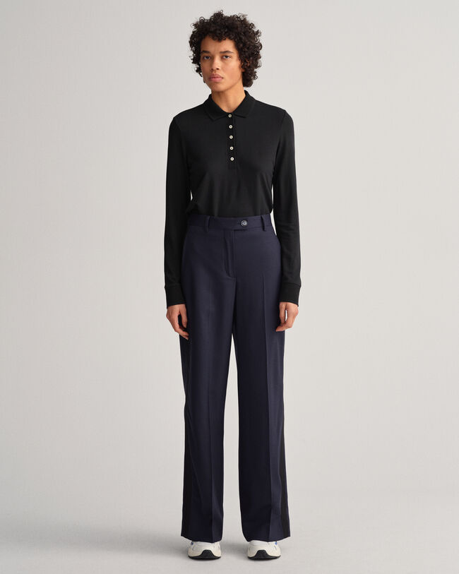 Pitk&auml;hihainen Detail Collar ‑pikeepaita