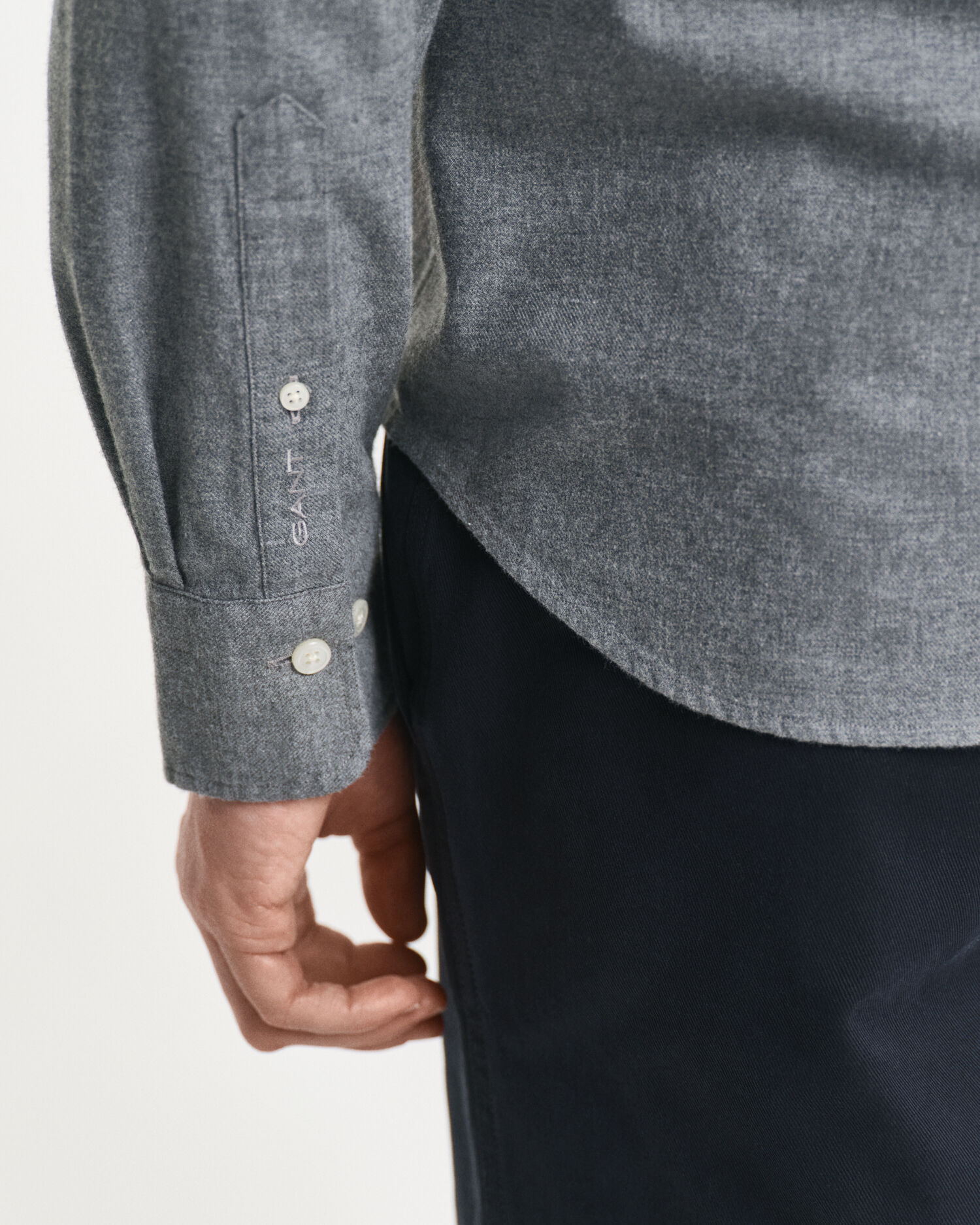 Regular fit ‑mitoitettu meleerattu flanellipaita