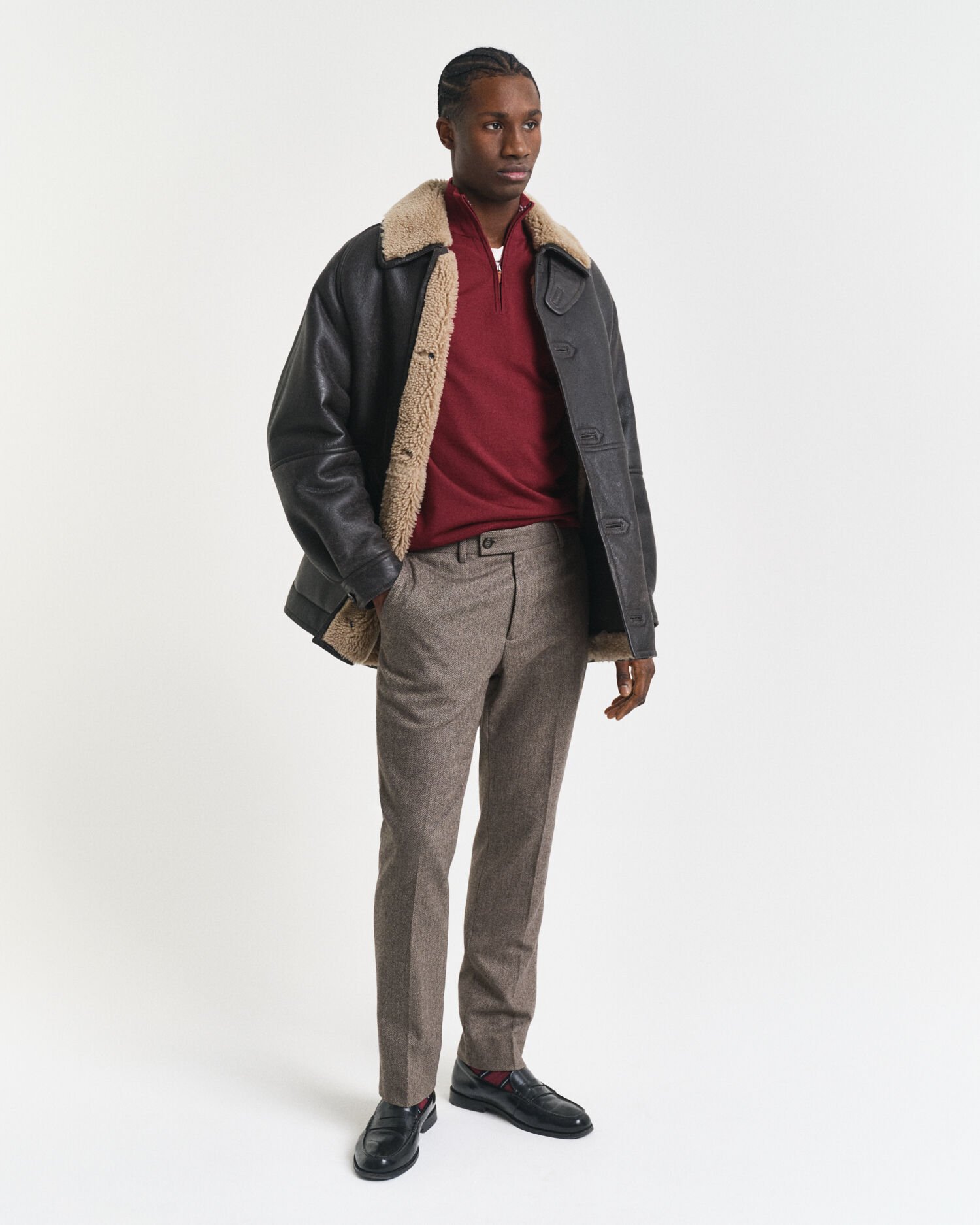 Ohut merinovillaneule, vetoketjukaulus