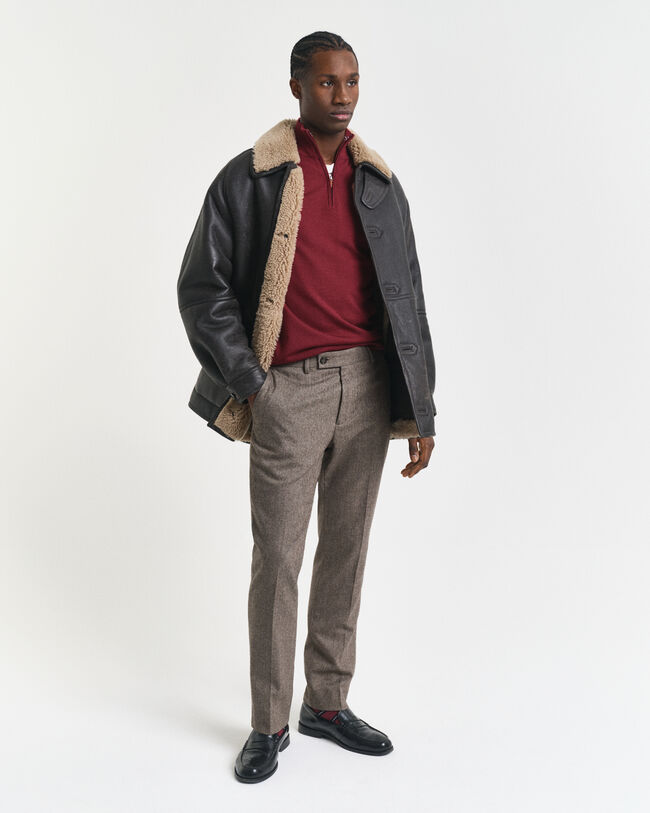 Ohut merinovillaneule, vetoketjukaulus