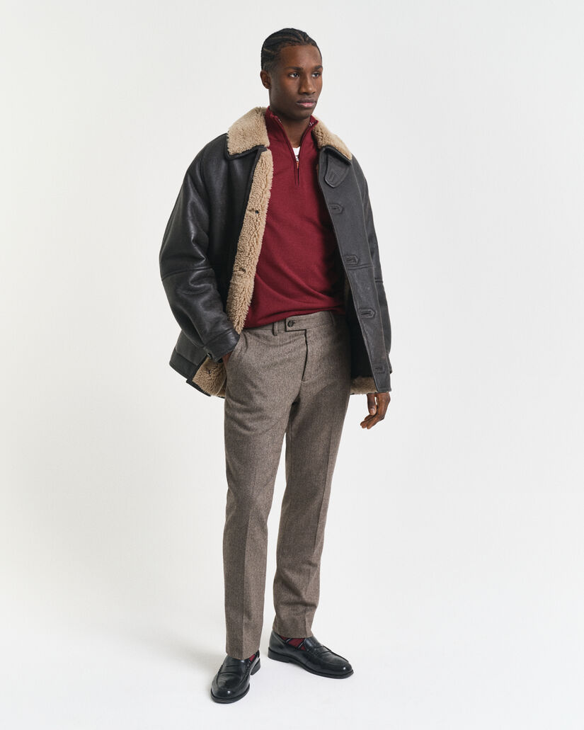 Ohut merinovillaneule, vetoketjukaulus