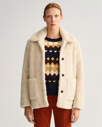 Teddykankainen takki