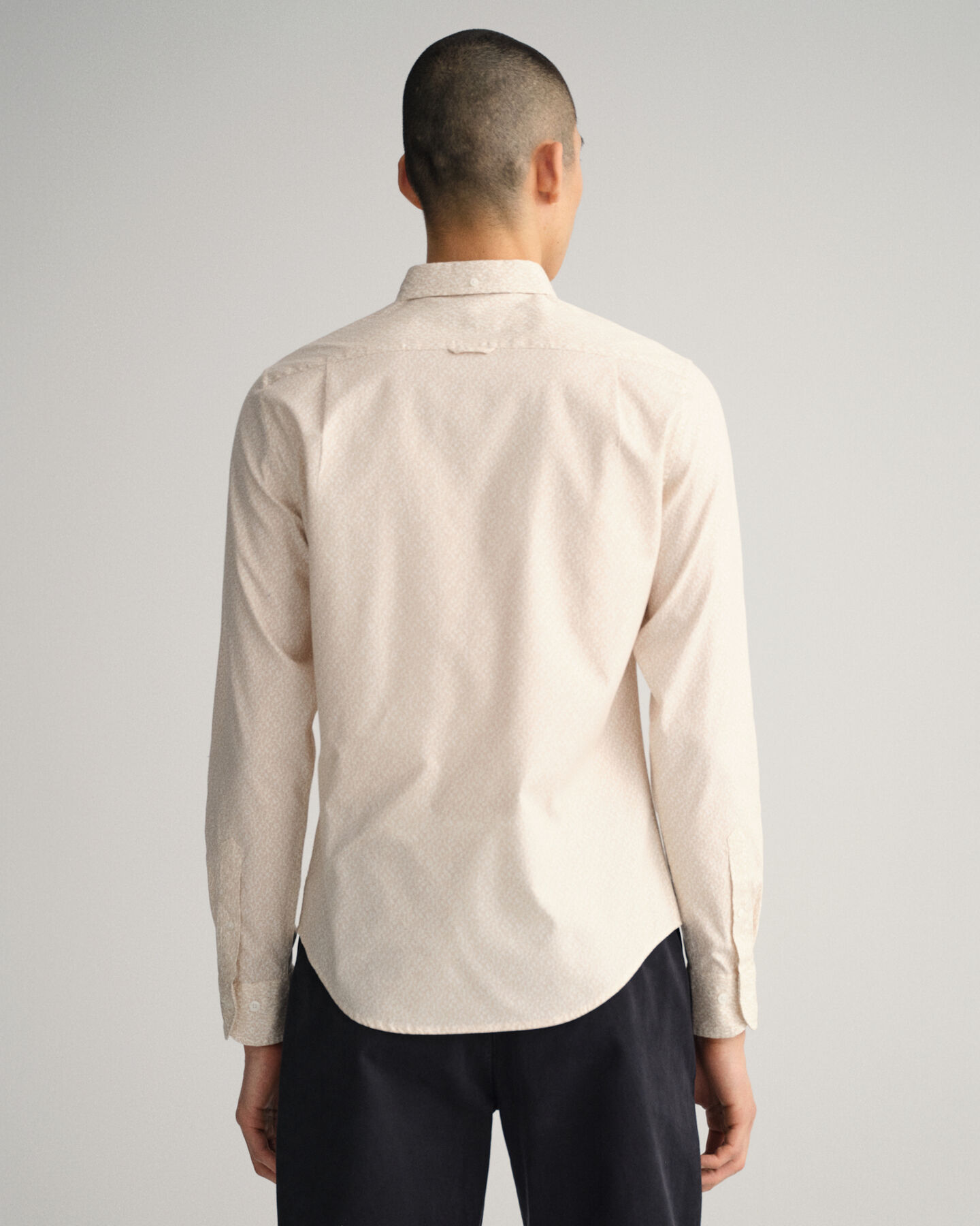 Slim fit ‑mitoitettu pienikuvioinen Paisley-oxford-paita