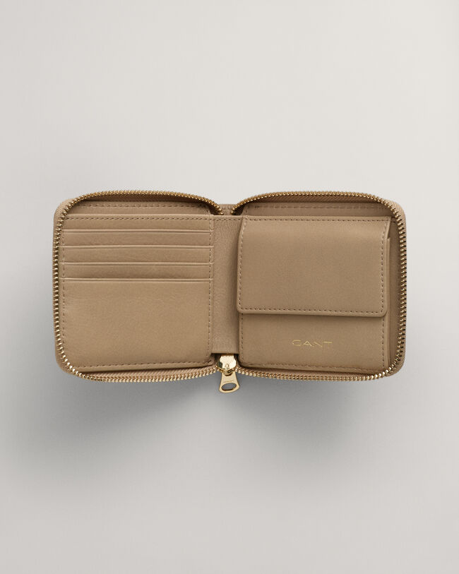 Vetoketjullinen nahkalompakko