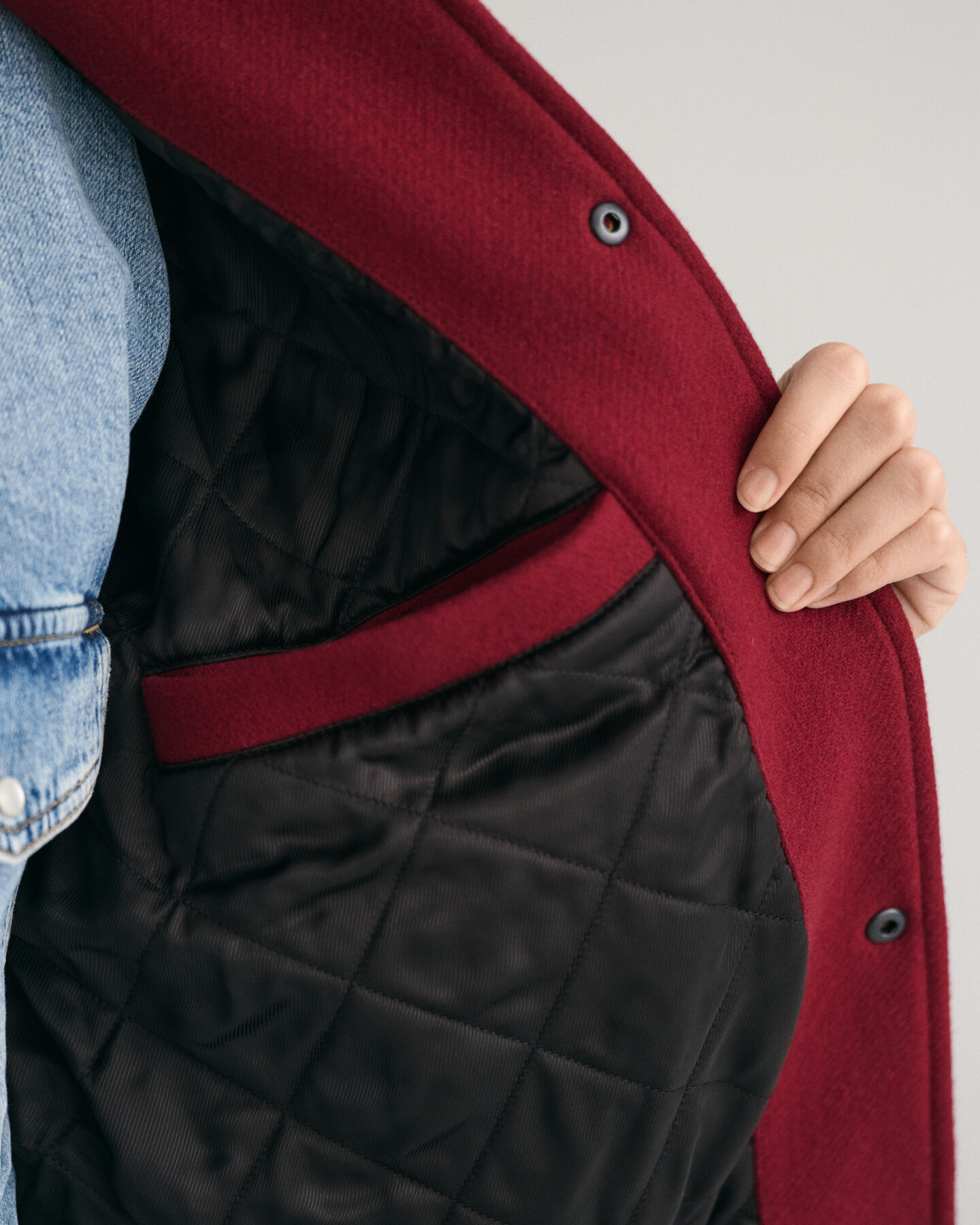 Topattu Mix GANT Varsity Jacket ‑takki