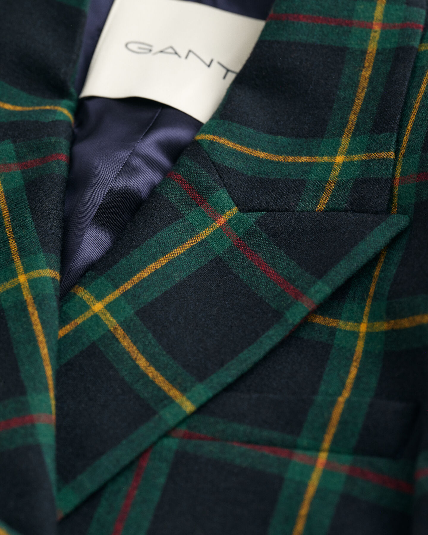 Regular fit ‑mitoitettu ruudullinen bleiseri