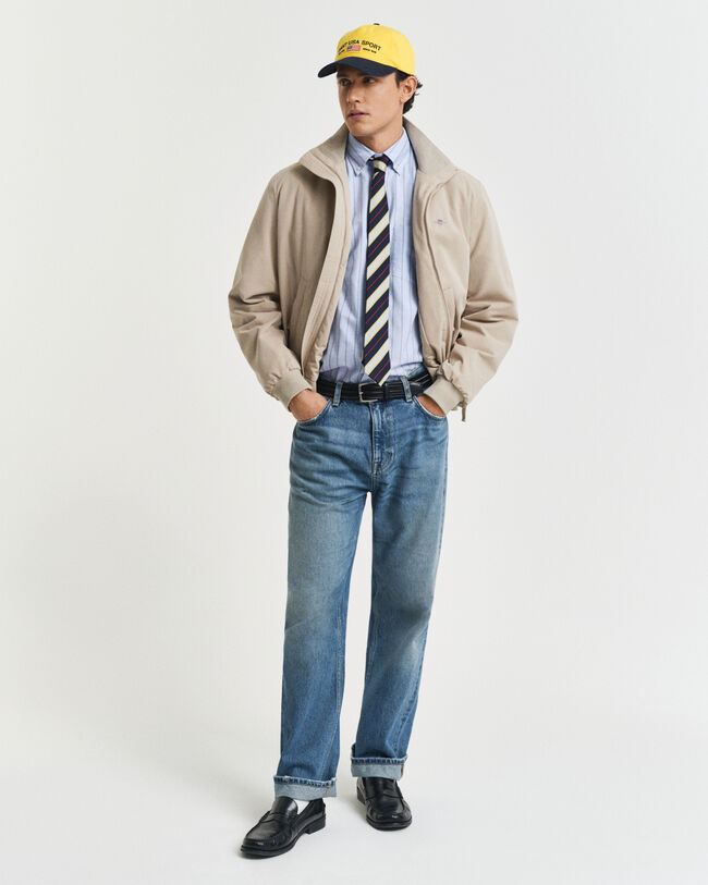 Regular fit ‑mitoitettu raidallinen klassinen oxford-paita