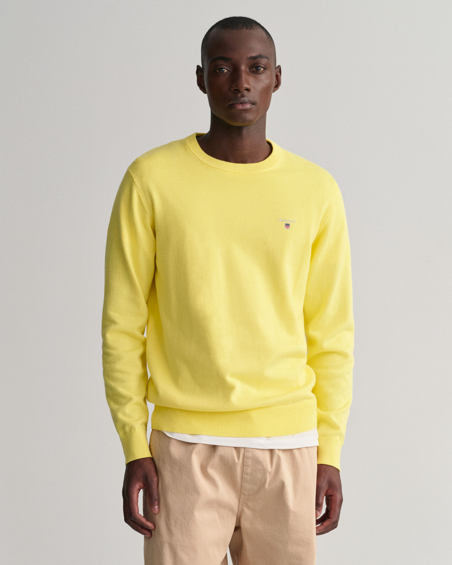 Classic-puuvillaneulepusero, py&ouml;re&auml; p&auml;&auml;ntie