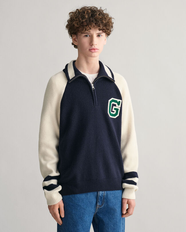 Teens-malliston GANT Varsity ‑neulepusero