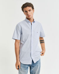 Regular fit ‑mitoitettu lyhythihainen pikkukuviollinen paita