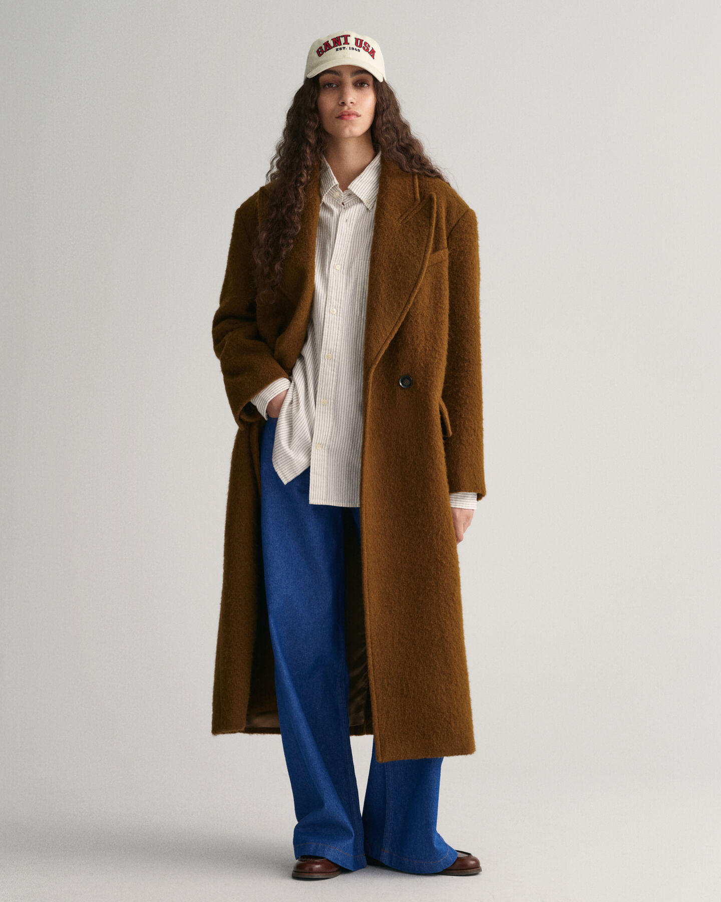 Relaxed&nbsp;fit ‑mitoitettu raidallinen Archive-oxford-paita